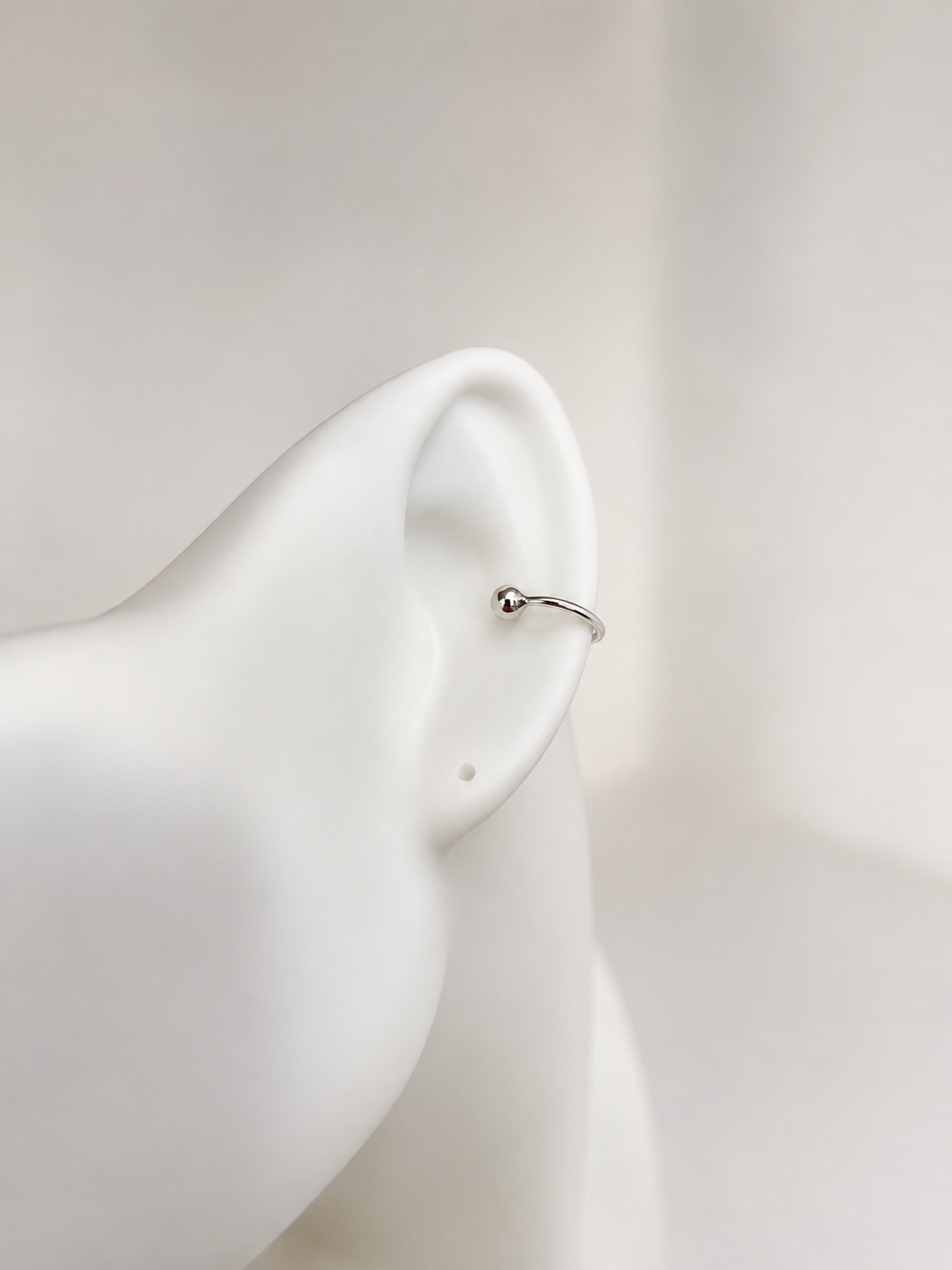 Piercing Fake Bolinha Prata 925